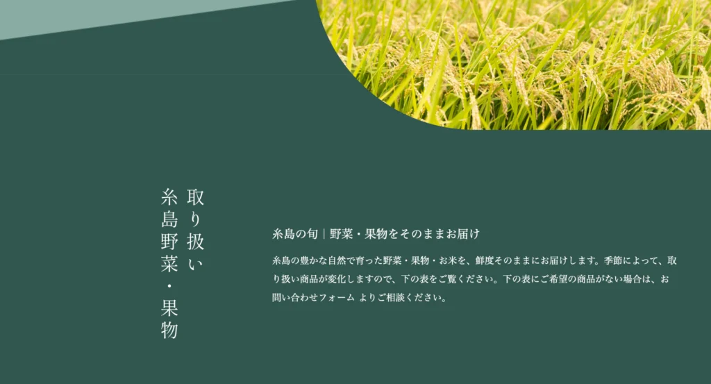 福岡拠点のホームページ制作のRYOSHIKI・卸業の制作事例